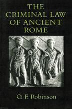 Cover image of The Criminal Law of Ancient Rome