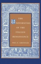 Cover image of The Universities of the Italian Renaissance