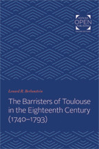 Cover image of The Barristers of Toulouse in the Eighteenth Century (1740-1793)