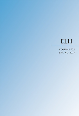 Cover image of ELH: English Literary History