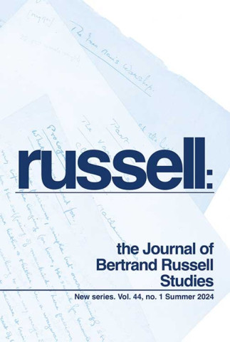 Cover image of Russell: the Journal of Bertrand Russell Studies