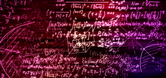 Image of math on digital blackboard - Mathematics Subject Image