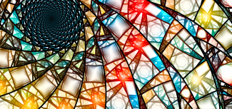 Image of Abstract Stain Glass - Religion Subject Image