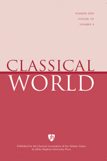 Classical WorldJournal cover issue 113.4