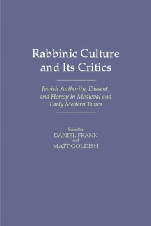 Cover image of Rabbinic Culture and Its Critics