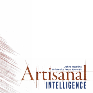 Cover art for Artisianal Intelligence, 2024 Hopkins Press Journals Catalog