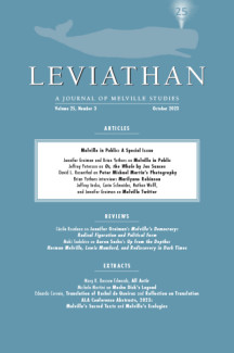 Leviathan Melville In Public Special Issue Cover Art