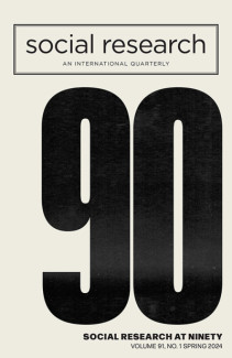 Social Research at 90 issue cover art