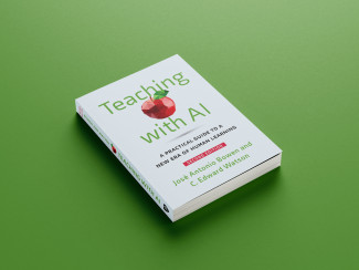 Book cover of teaching with AI