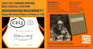 CELJ Best Digital Feature 2025: Modernism/modernity Hope Mirrlees's Paris: A Poem @ 100